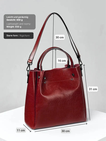 Leder Shopper "Aster" - TOLLzWOOD