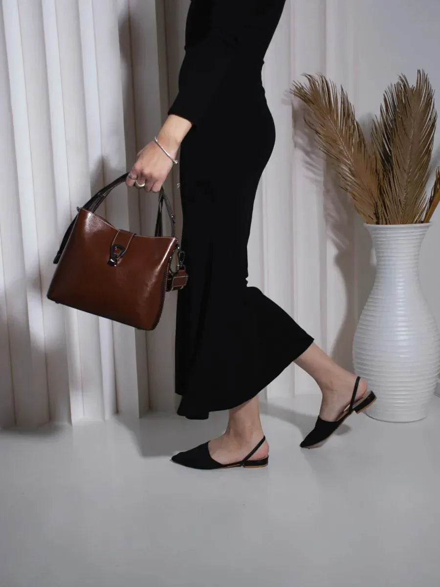 Leder Handtasche "Flora" - TOLLzWOOD