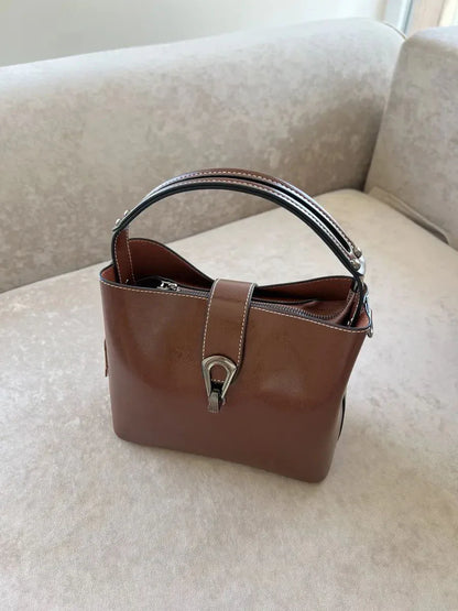 Leder Handtasche "Flora" - TOLLzWOOD