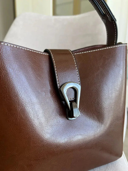 Leder Handtasche "Flora" - TOLLzWOOD
