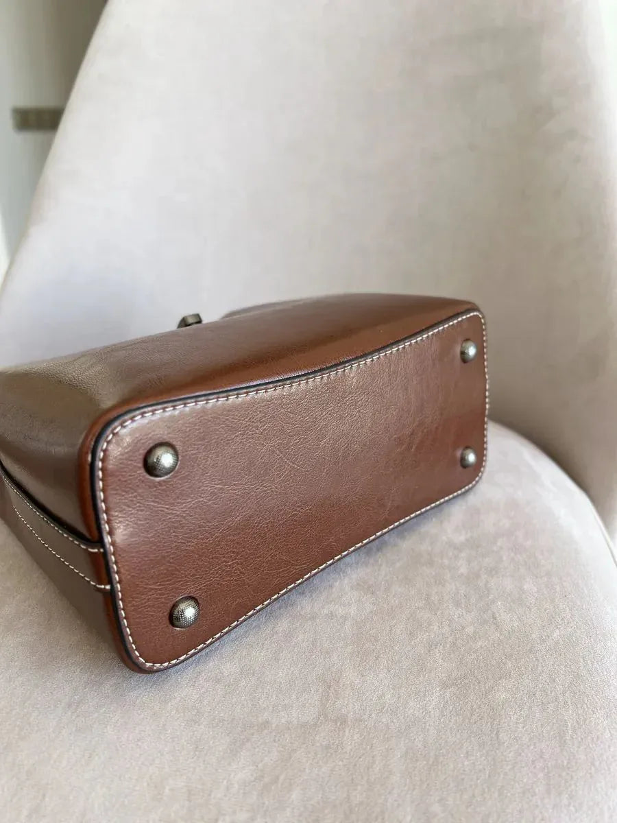 Leder Handtasche "Flora" - TOLLzWOOD