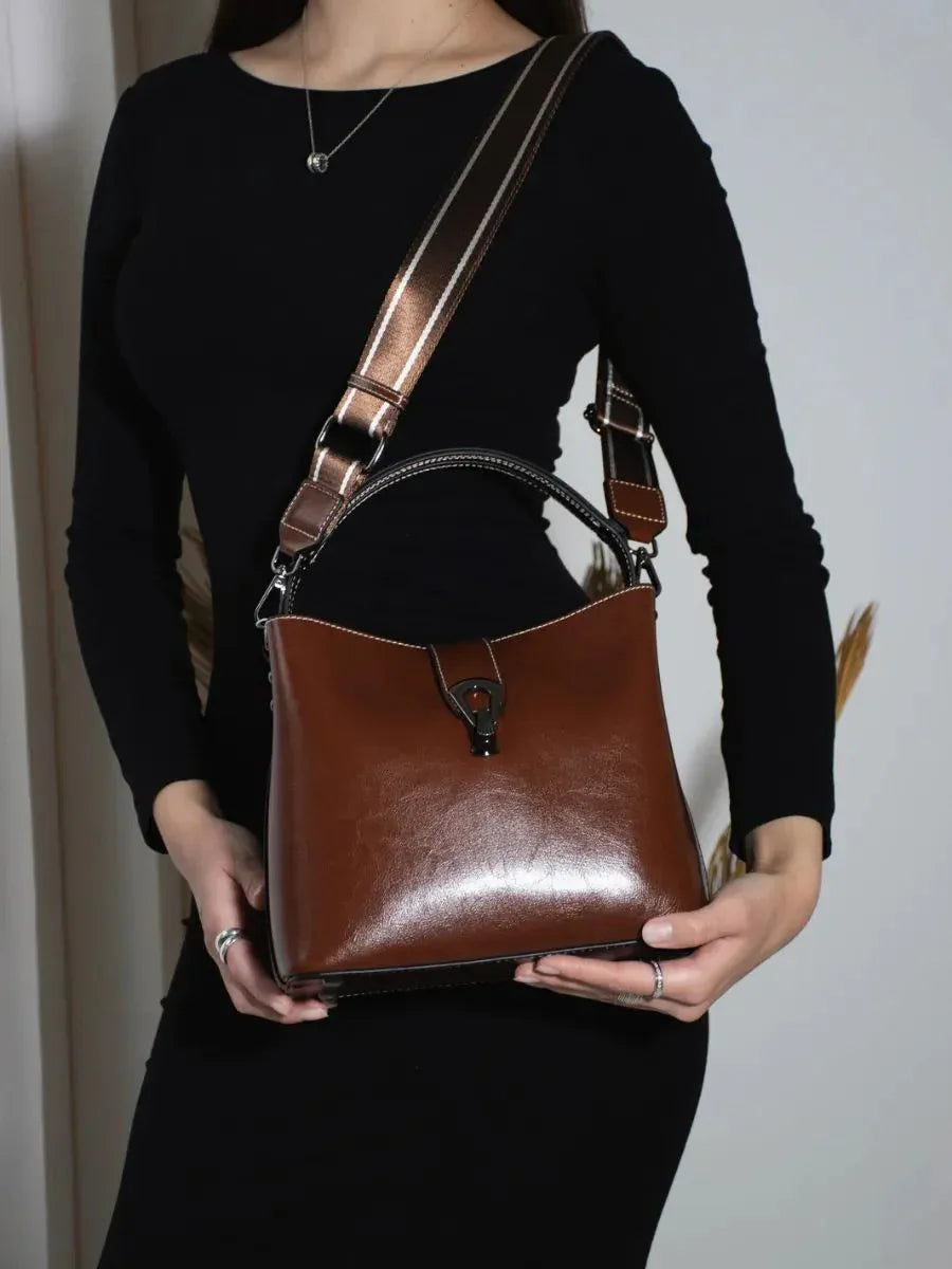 Leder Handtasche "Flora" - TOLLzWOOD