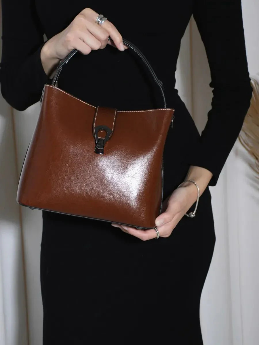 Leder Handtasche "Flora" - TOLLzWOOD