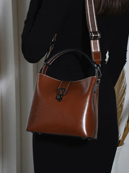Leder Handtasche "Flora" - TOLLzWOOD