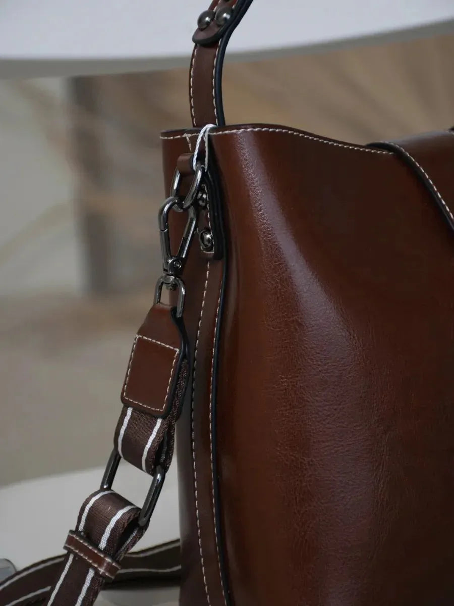 Leder Handtasche "Flora" - TOLLzWOOD