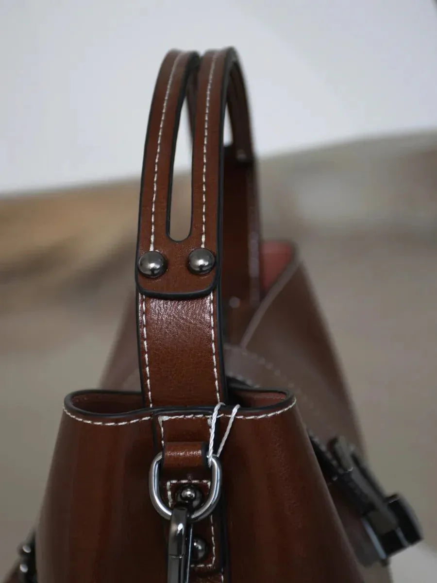 Leder Handtasche "Flora" - TOLLzWOOD