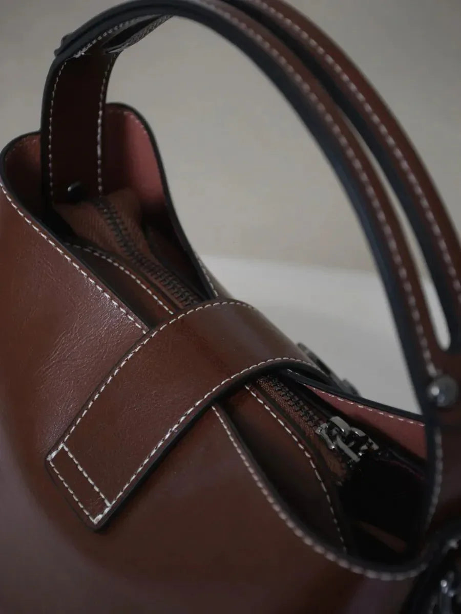 Leder Handtasche "Flora" - TOLLzWOOD