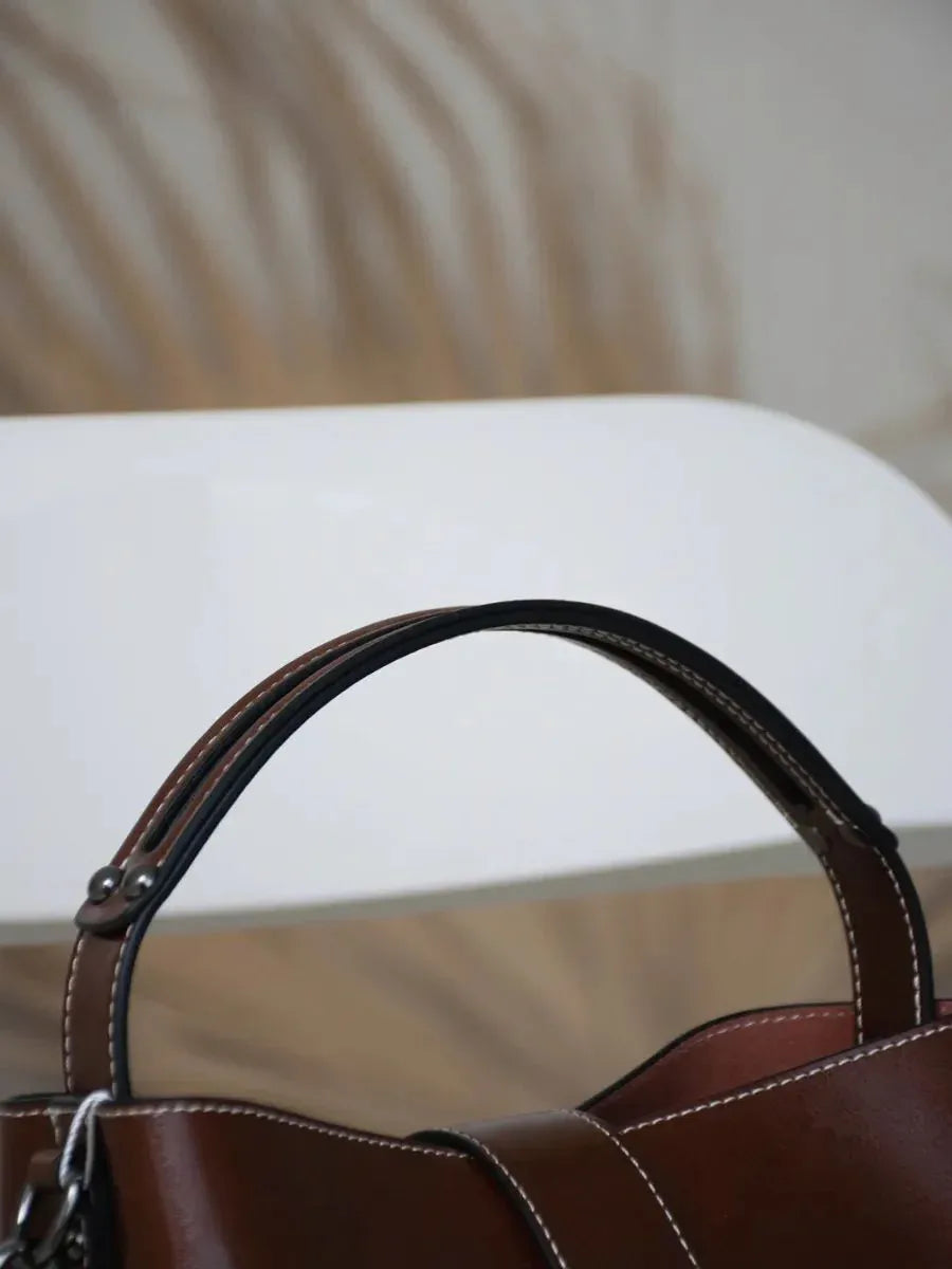 Leder Handtasche "Flora" - TOLLzWOOD