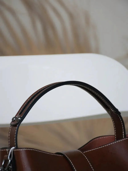 Leder Handtasche "Flora" - TOLLzWOOD