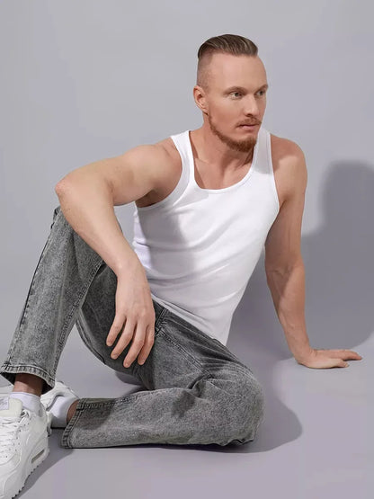 Weiß Tanktop aus Bambus - TOLLzWOOD