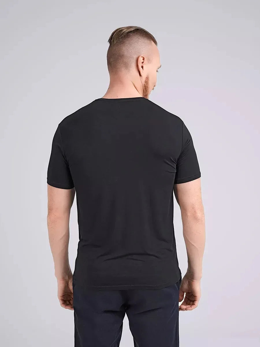 Schwarz T-Shirt aus Bambus - TOLLzWOOD