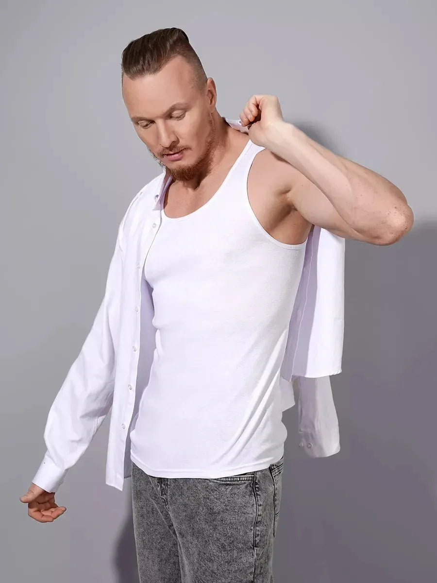 Weiß Tanktop aus Bambus - TOLLzWOOD