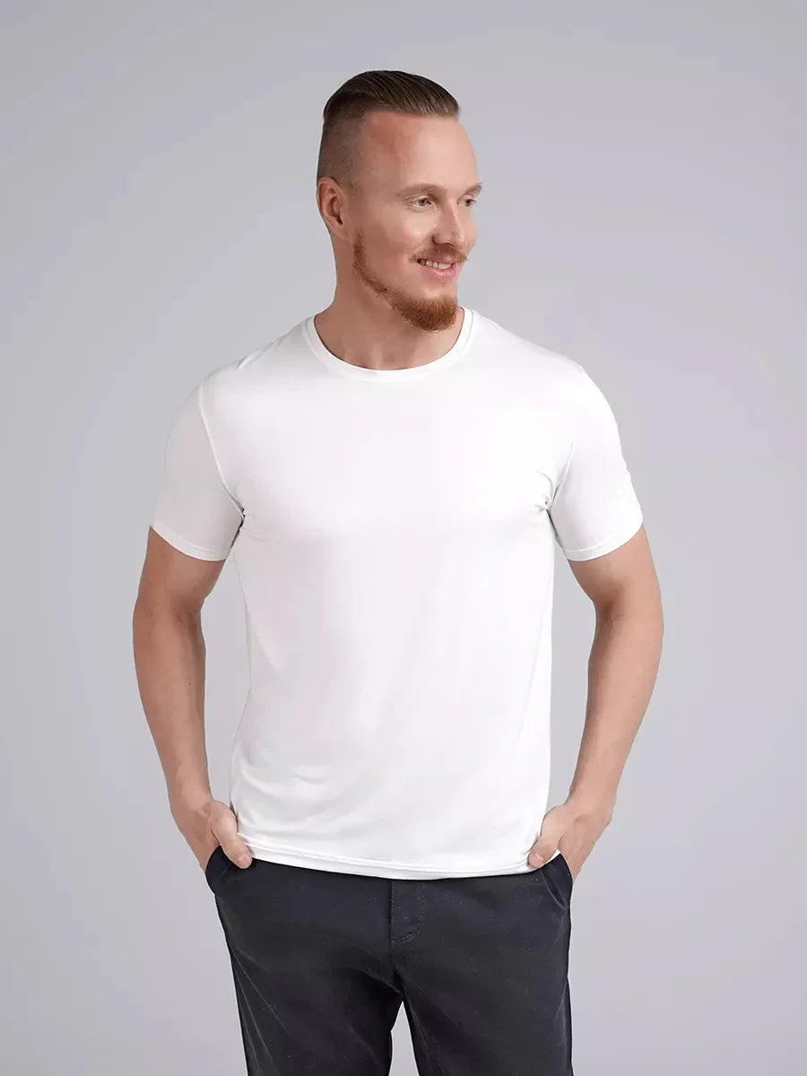 Weiß T-Shirt aus Bambus - TOLLzWOOD
