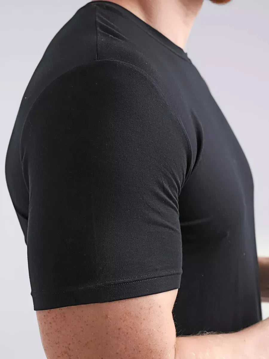 Schwarz T-Shirt aus Bambus - TOLLzWOOD