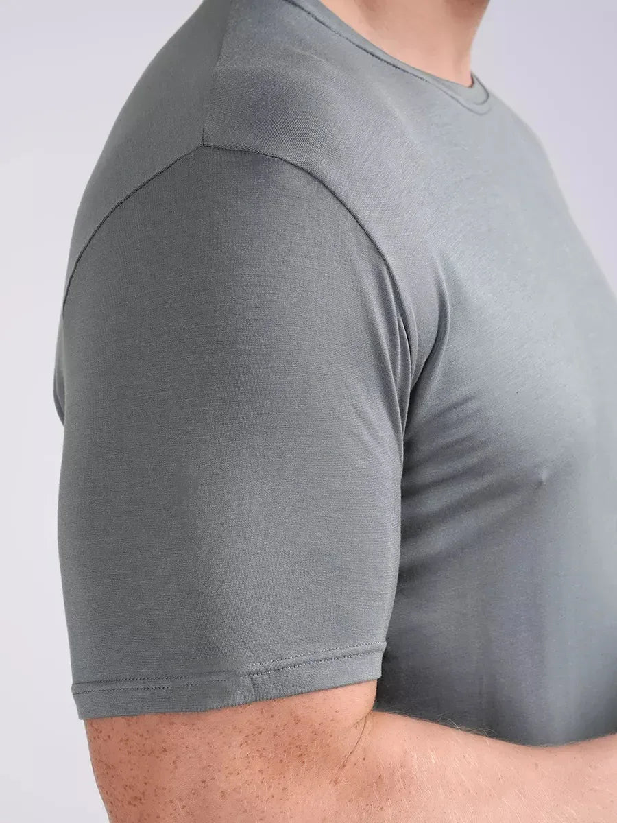 Grau T-Shirt aus Bambus - TOLLzWOOD