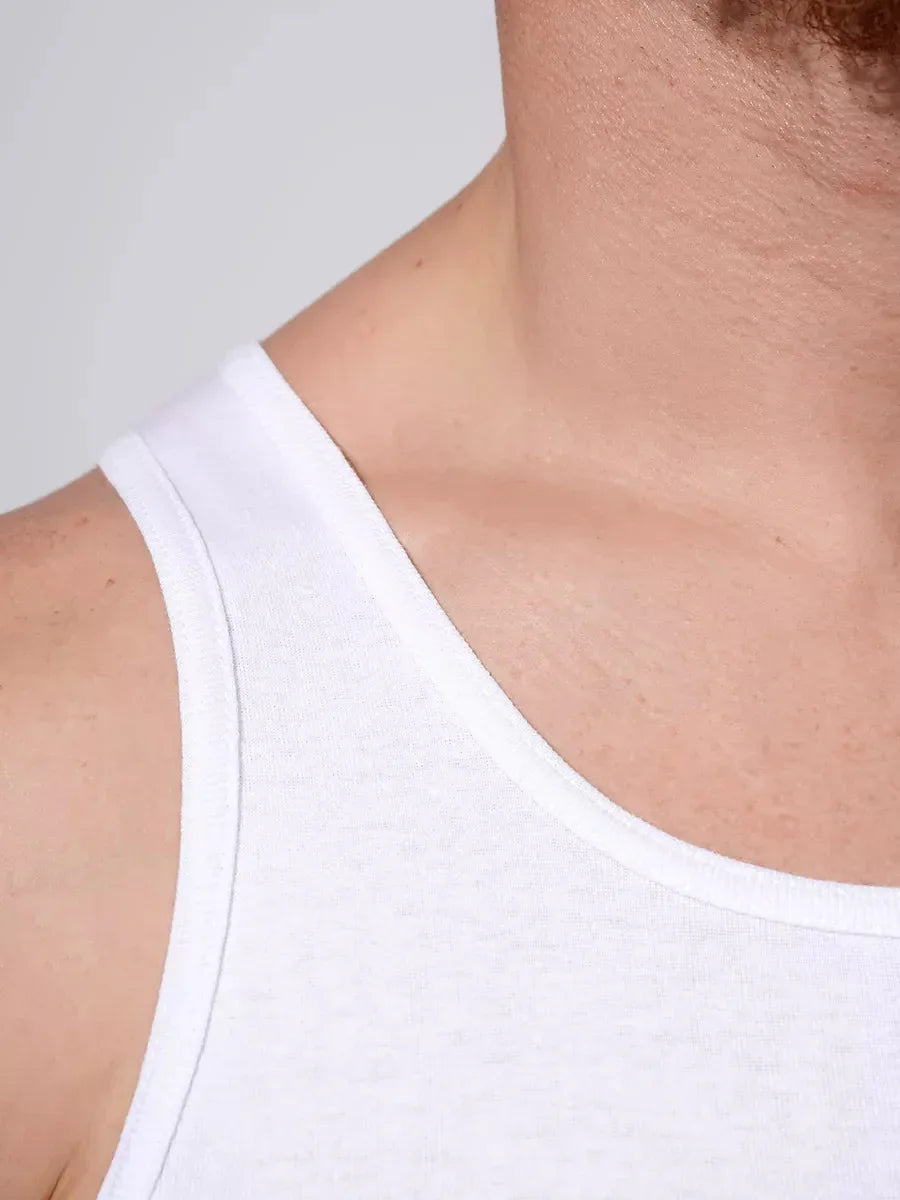 Weiß Tanktop aus Bambus - TOLLzWOOD