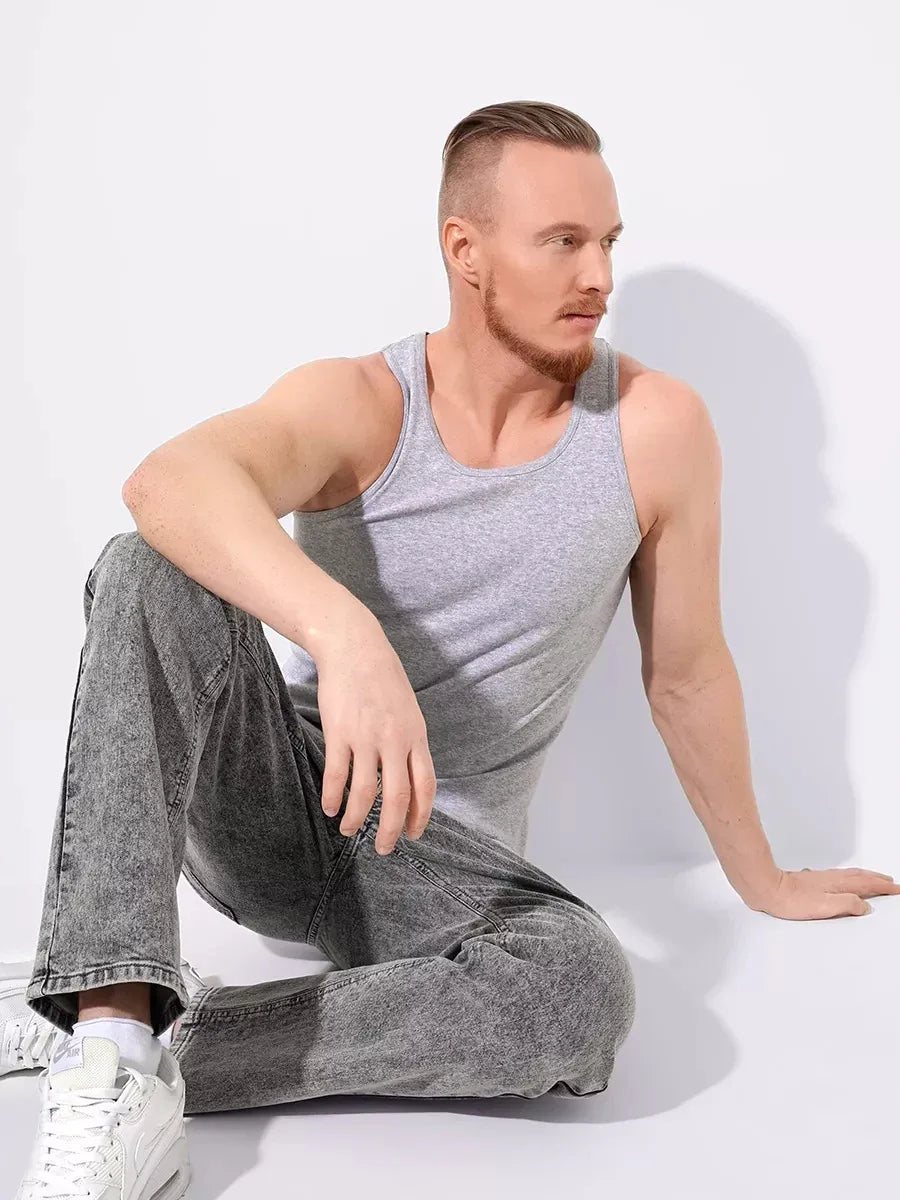 Grau Tanktop aus Bambus - TOLLzWOOD