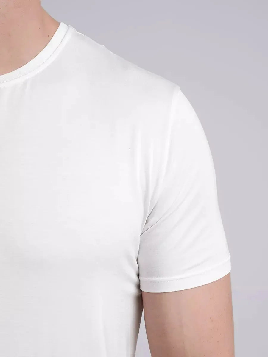 Weiß T-Shirt aus Bambus - TOLLzWOOD