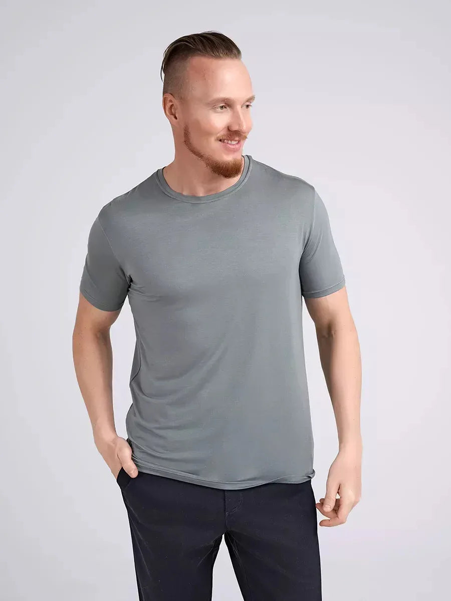 Grau T-Shirt aus Bambus - TOLLzWOOD