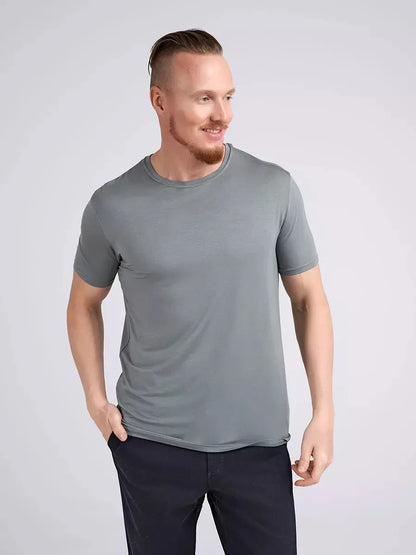 Grau T-Shirt aus Bambus - TOLLzWOOD