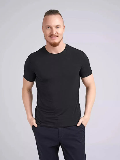 Schwarz T-Shirt aus Bambus - TOLLzWOOD