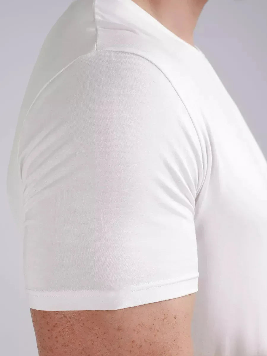 Weiß T-Shirt aus Bambus - TOLLzWOOD