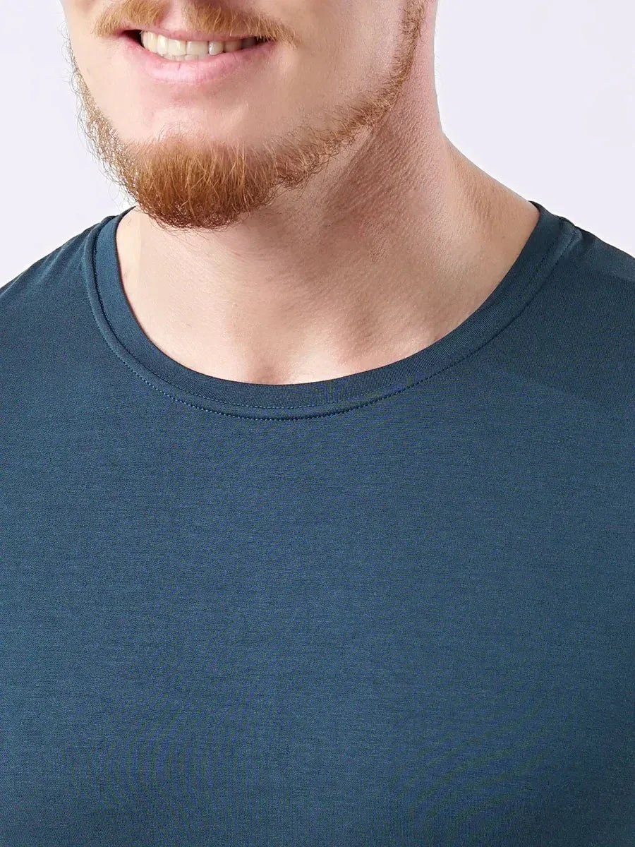 Blau T-Shirt aus Bambus - TOLLzWOOD
