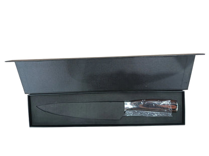 Kochmesser 8" - 5CR15 Stahl - Damast-Laser-Muster - TOLLzWOOD