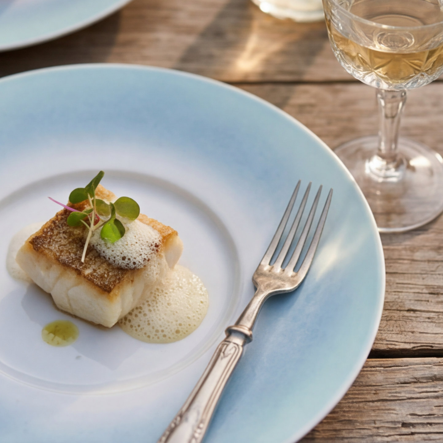 Porcelain plate "Blue" serving – model Porz