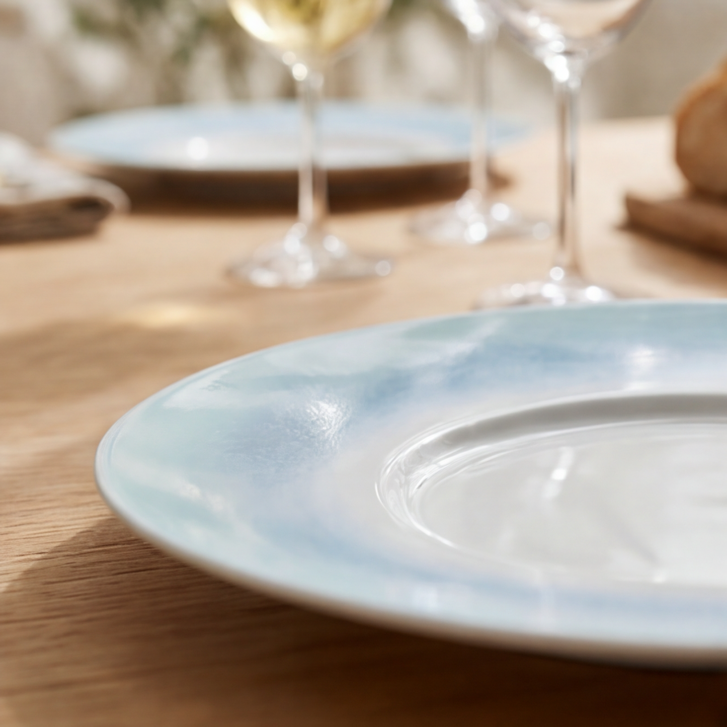 Porcelain plate "Blue" serving – model Porz