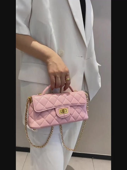 Leather handbag "Kamille"