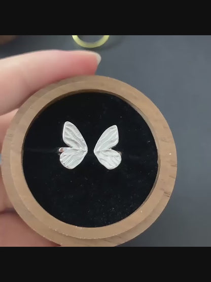 Schmetterlingsförmiger Ring aus 925er Sterlingsilber