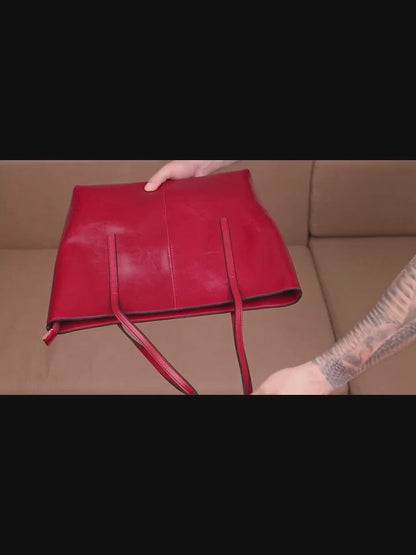 Leder Handtasche "Zinnie"