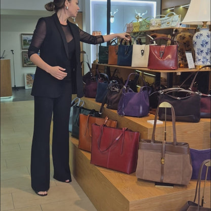 Leder Handtasche "Flora"