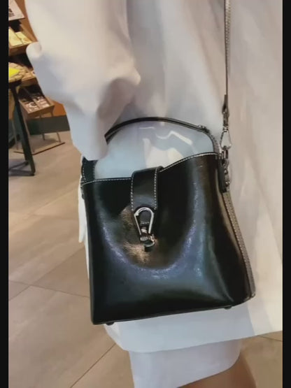 Leder Handtasche "Flora"