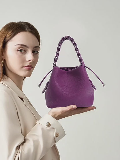Leder Handtasche "Narzisse"