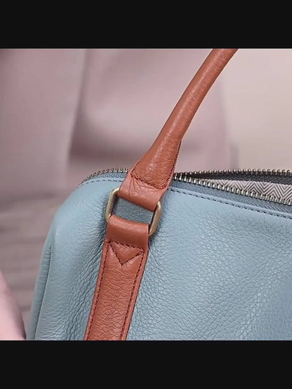 Leather handbag "Malve"