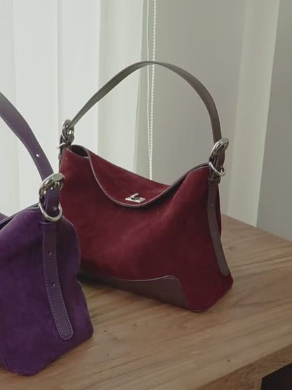 Leder Handtasche "Salbei"