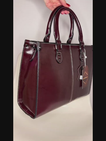Leder Handtasche "Lilly"