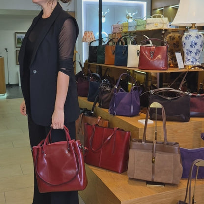 Leder Shopper "Aster"