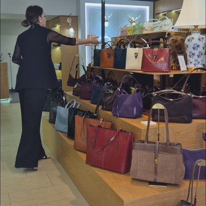 Leder Handtasche "Flora"