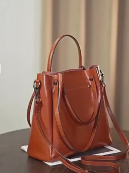 Leder Shopper "Aster"