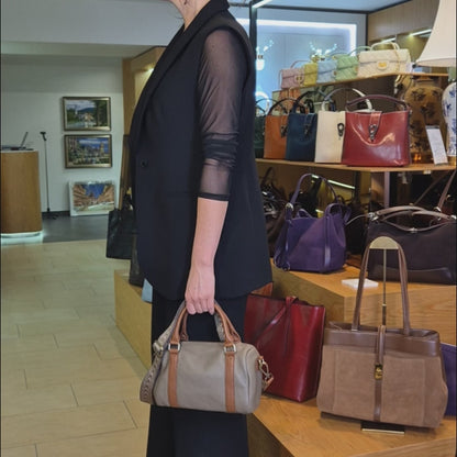 Leder Handtasche "Malve"