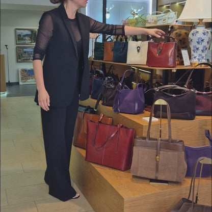 Leder Handtasche "Flora"