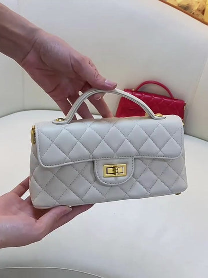 Leather handbag "Kamille"