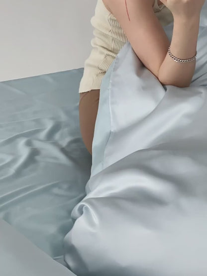 Bettwäsche Set HQ Tencel 300TC Blau