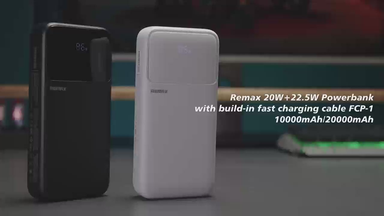 REMAX Powerbank 10000mAh, 20W + 22,5W Fast Charging