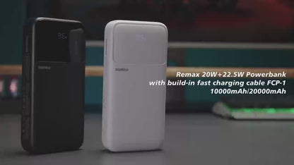REMAX Powerbank 10000mAh, 20W + 22,5W Fast Charging