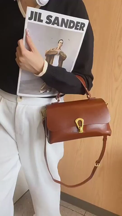 Leder Handtasche "Primel"