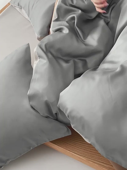 Bettwäsche Set HQ Tencel 300TC Grau